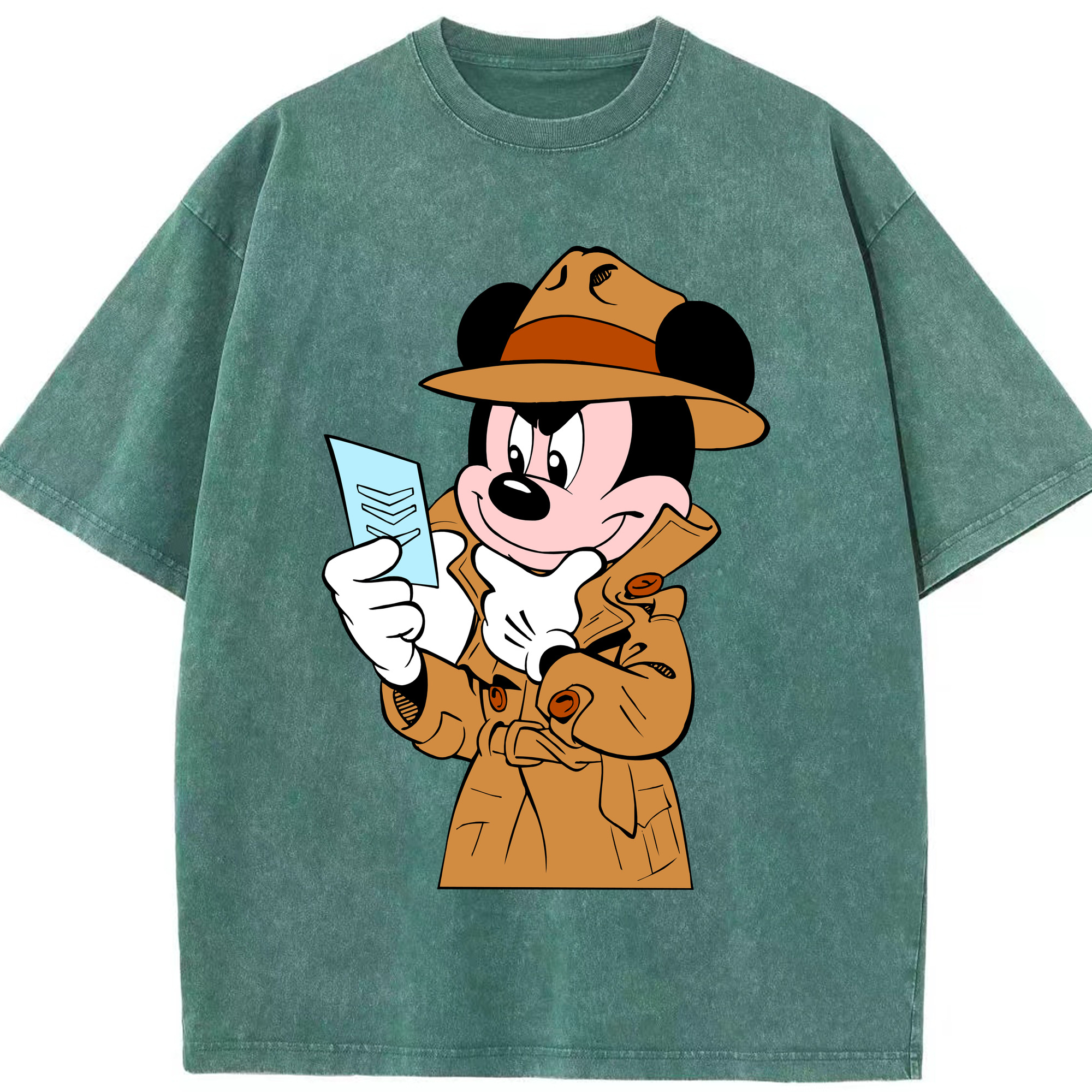 （画像用） ミッキーマウス Mickey Mouse 綿100% ヴィンテージ風 半袖Tシャツ（フロントプリント）